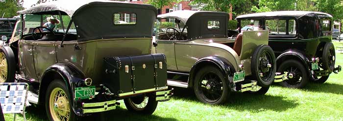 Woodstock's Antique Car Show Vintage Cars and Collectors gather on the 