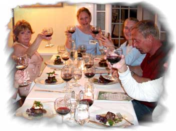 The wine diners at the Red Clover Inn, Killington Vermont