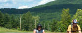 bike touring scene in Vermont